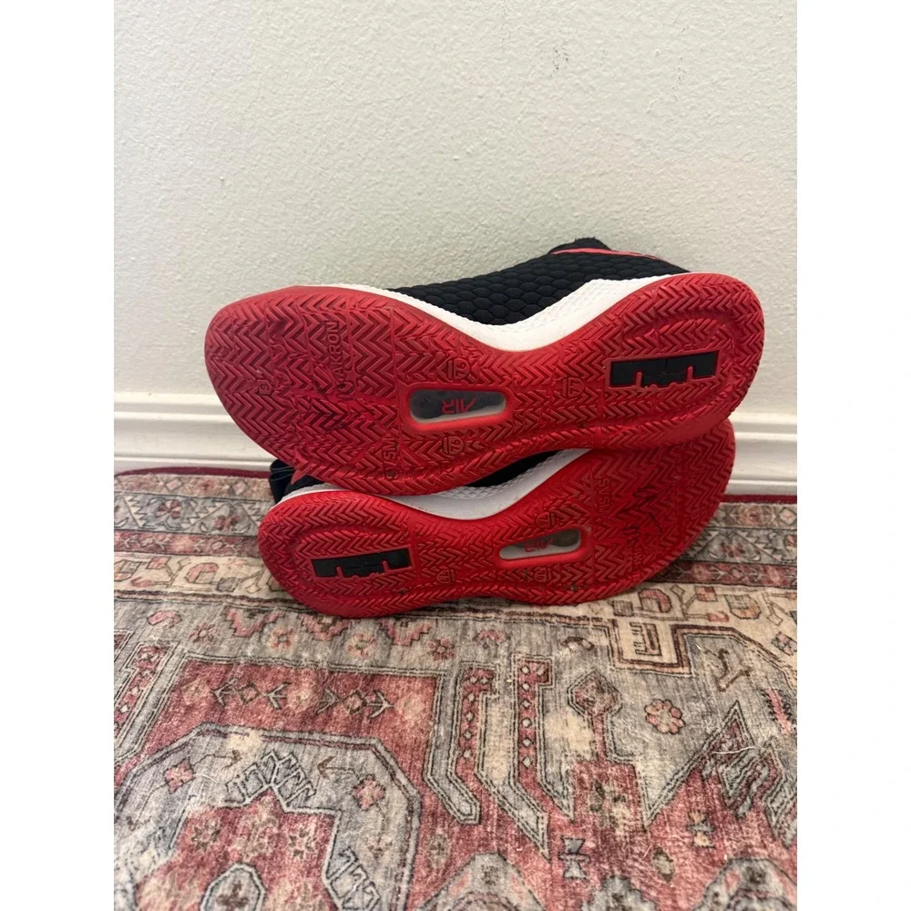 Nike LeBron Witness 3 Black‎ Red White Basketball Shoes BQ9819-001 Mens 12